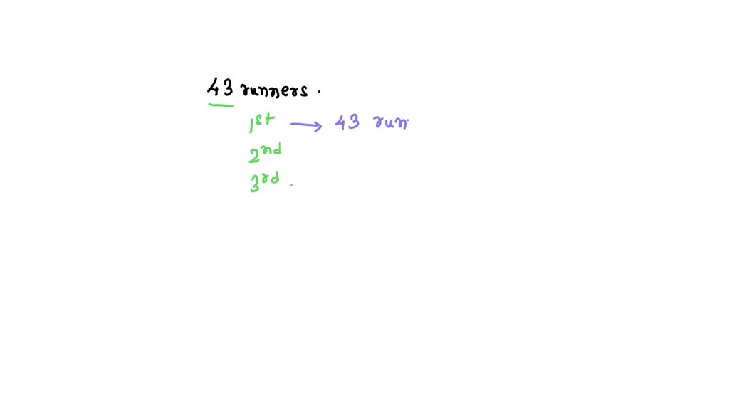 SOLVED: There are 44 runners in a race. How many ways can the runners ...