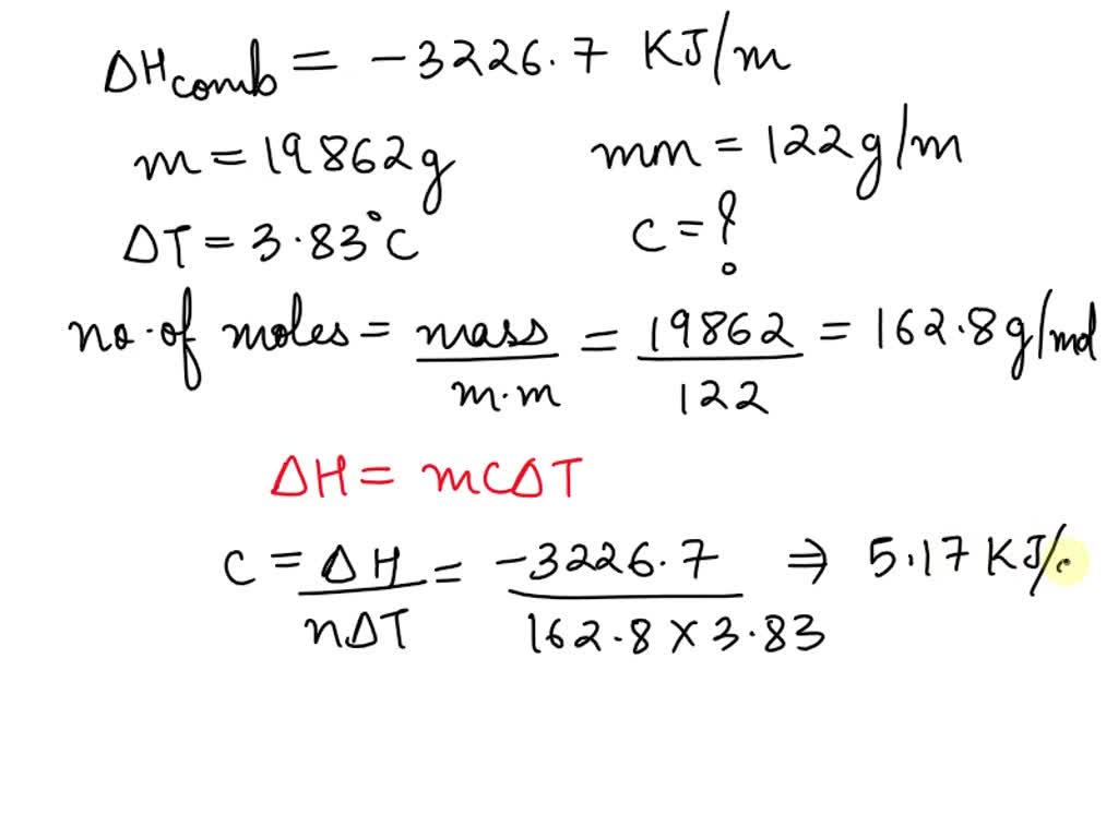 SOLVED 12 please What is the heat capacity of the calorimeter? 4A.12
