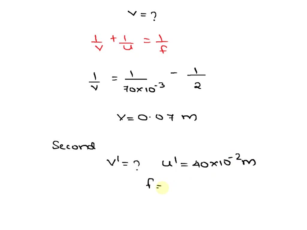 SOLVED A photographer uses his camera, whose lens has a 70 mm focal