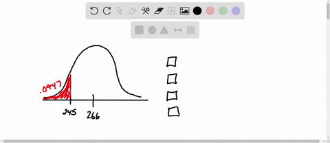 suppose-the-lengths-of-human-pregnancies-are-normally-distributed-with-266-days-and-16-days-the-figure-below-represents-the-normal-curve-with-266-days-and-16days-the-area-to-the-left-of-x-24-78211