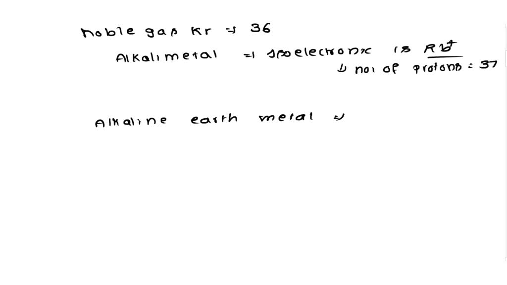 SOLVED Qeslion completion Starus QUESTION 4 Choose an alkali metal, an
