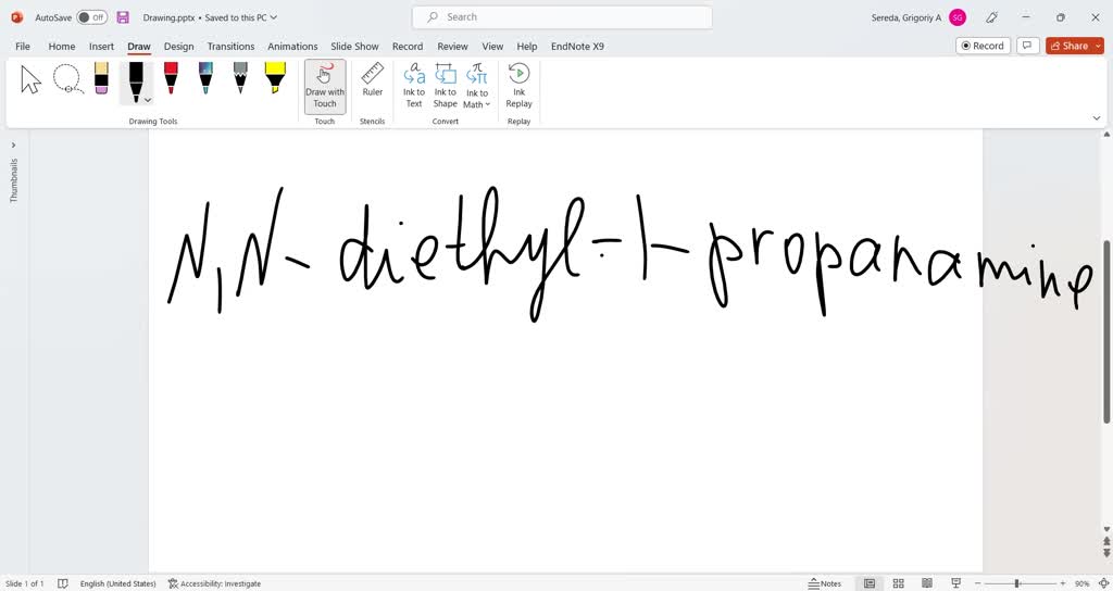 SOLVED: draw the condensed structure of N,N-diethyl-1-propanamine