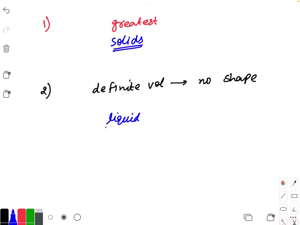 SOLVED Question point Solids liquids and gaseous phases of matter may