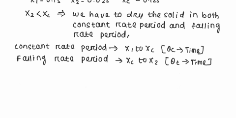 separations-processes-drying-question-1-1-mg-of-dry-mass-of-a-non-porous-solid-is-dried-under-constant-drying-conditions-in-an-air-stream-flowing-at-075-msthe-area-of-surface-drying-is-55-m2-08164