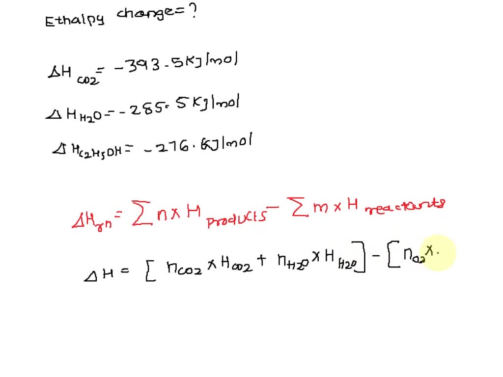 SOLVED Using the standard enthalpies of formation found in the