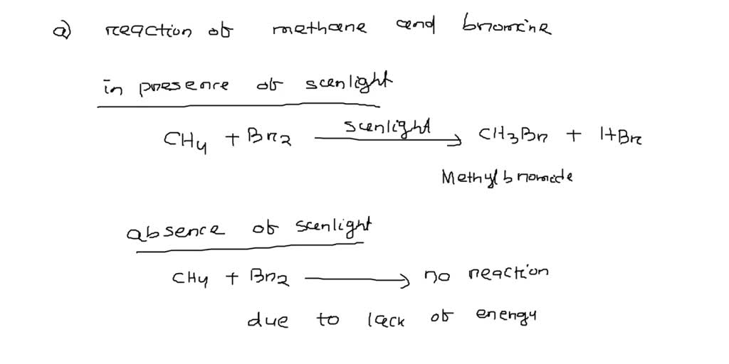 SOLVED Write the equations for the substitution reaction of