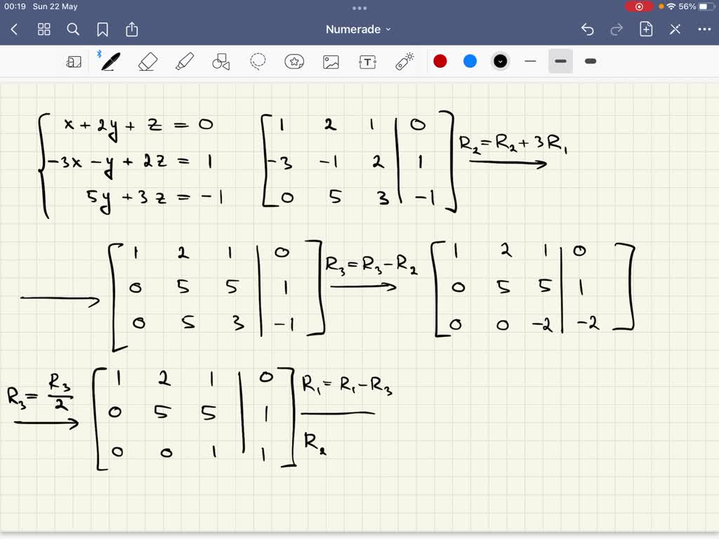 VIDEO solution: 0.1 Questions Reduce the following system of linear ...