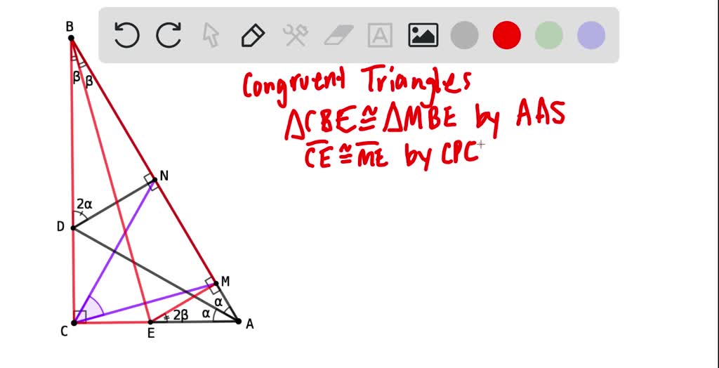 Solved Right Triangle Abc Right Angled At C Is Given Angle Bisectors Of Angles Bac And Abc 7377