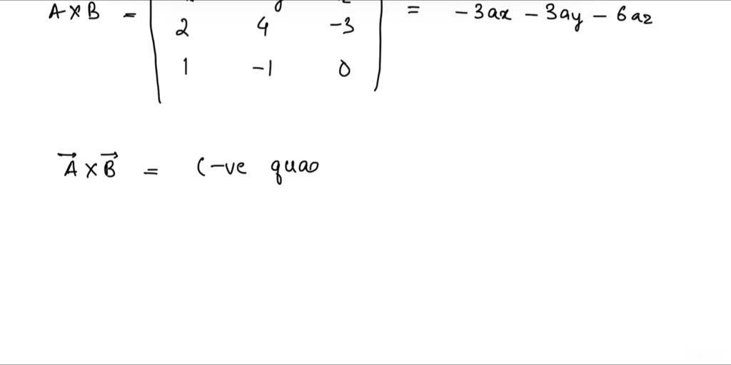 SOLVED: Given A = 2ax + 4ay - 3az And B = Ax - Ay, Find The Following ...