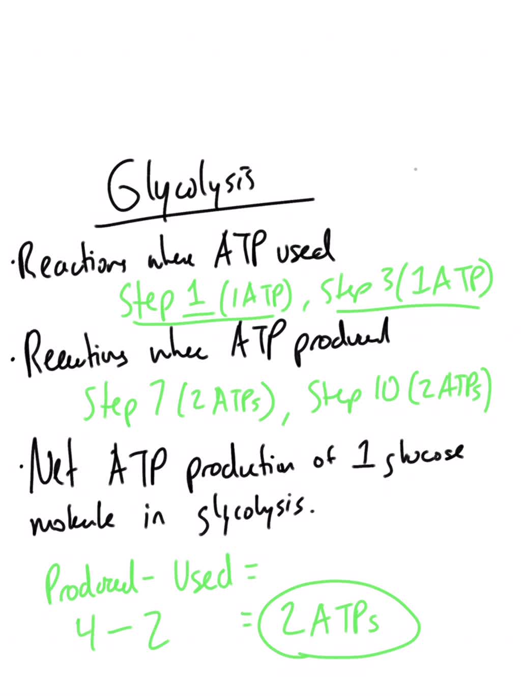 SOLVED: Refer to your chart of (glycolysis There are 10 reactions in ...