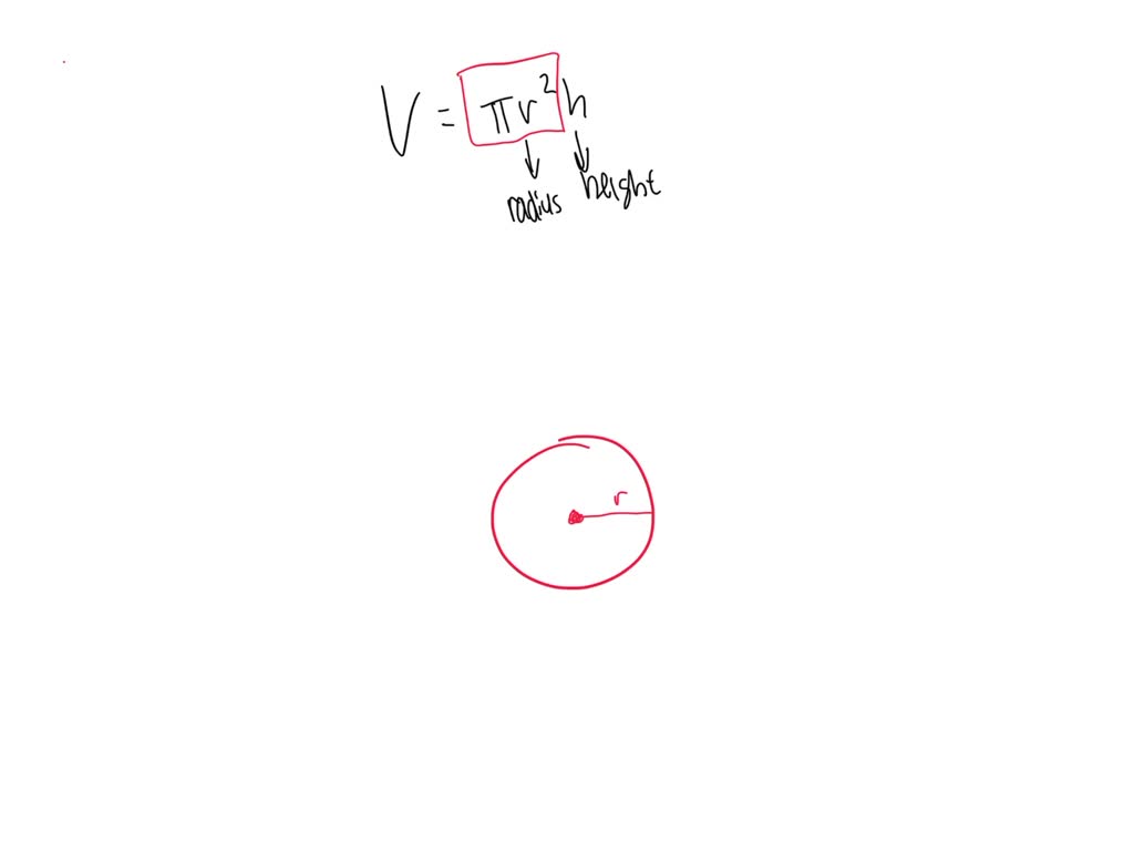 SOLVED The Equation V Equals Pi R Squared H Where R Represents Radius solved-the-equation-v-equals-pi-r-squared-h-where-r-represents-radius