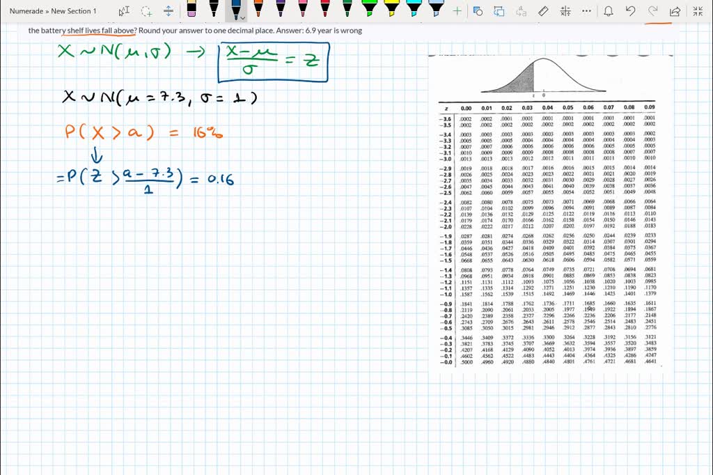 SOLVED The shelf life of a battery produced by one major company is