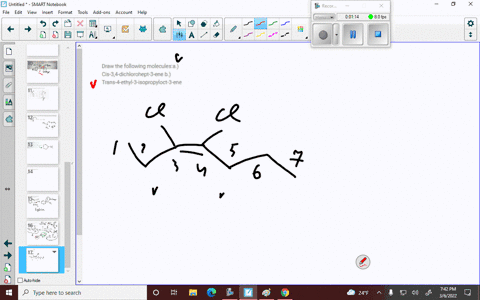 draw-the-following-moleculesa-cis-34-dichlorohept-3-ene-b-trans-4-ethyl-3-isopropyloct-3-ene-32398