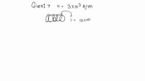 the-corecivity-of-a-small-magnet-where-the-ferromagnet-gets-demagnetized-is-3103-am1-the-current-required-to-be-passed-in-a-solenoid-of-length-10cm-and-number-of-turns-100-so-that-the-magnet-gets-dema