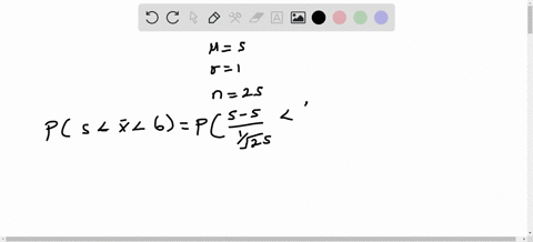 suppose-that-the-weights-of-a-breed-of-pumpkin-are-normally-distributed-with-a-mean-of-5-lbs-and-a-standard-deviation-of-1-lbs-what-is-the-probability-that-a-randomly-selected-sample-of-25-p-62695