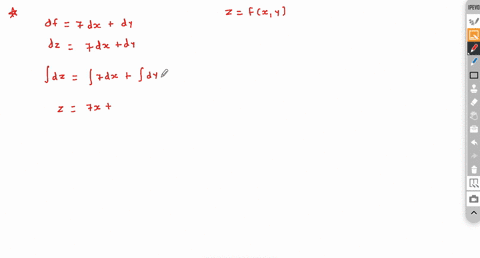 find-an-equation-for-the-tangent-plane-to-2-fxy-at-3-2-if-the-differential-at-3-2-is-df-7dx-dy-and-f-3-2-the-tangent-plane-equation-is-70968