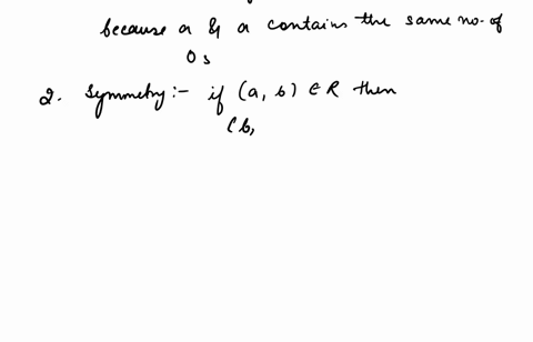 let-r-be-the-relation-on-the-set-of-all-bit-strings-such-that-a-b-r-if-and-only-if-a-and-b-contain-the-same-number-of-0s-a-show-that-r-is-an-equivalence-relation-b-what-is-the-equivalence-cl-74275