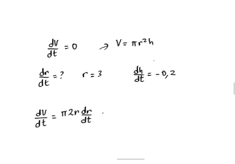 3-a-cylinder-is-being-flattened-s0-that-its-volume-does-not-change-find-the-rate-of-change-of-the-radius-when-r-3-inches-and-h-inches-if-the-height-is-decreasing-at-02-insec-hint-what-is-the-41646