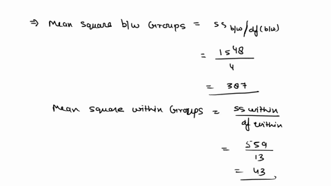 given-the-following-analysis-of-variance-table-compute-mean-squares-for-between-groups-and-within-groups-compute-the-f-ratio-and-test-the-hypothesis-that-the-group-means-are-equal-source-of-13976