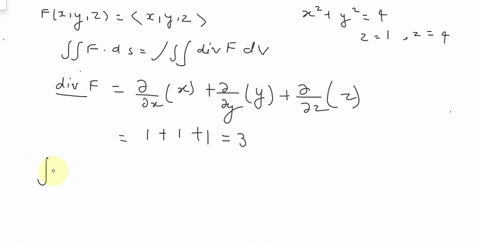 compute-the-flux-of-the-vector-field-fx-y-z-x-y-z-across-the-vertical-the-part-of-the-cylinder-x2-y2-4-between-the-planes-z-1-and-z-4-whose-orientation-is-pointing-outside-the-cylinder-07524