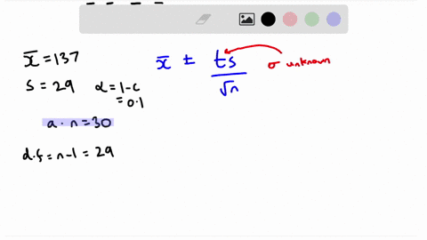 construct-a-90-confidence-interval-to-estimate-the-population-mean-when-x-137-and-s-29-for-the-sample-sizes-below-a-n-30-b-n-60-c-n-90-click-here_to_view_page-1of-the_critical-t-score_table-05396