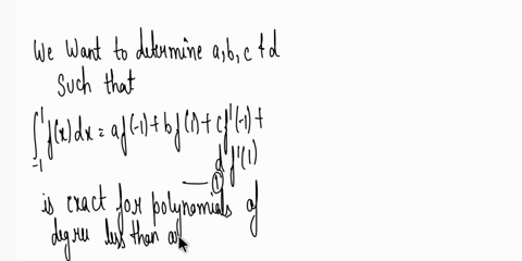 5-determine-constants-b-cand-d-that-will-produce-a-quadrature-formula-fs6-dx-af-1-bf1-cf_1-df1-that-has-degree-of-precision-3-14292