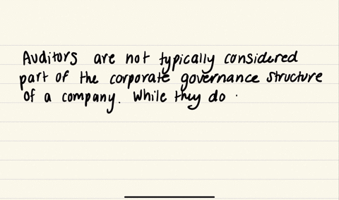 are-auditors-part-of-corporate-governance-of-a-company