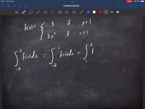 find-the-area-under-the-graph-of-f-over-the-interval-23-fx3-if-x1-3x2-if-x-is-greater-than-or-equal-to-1-20203