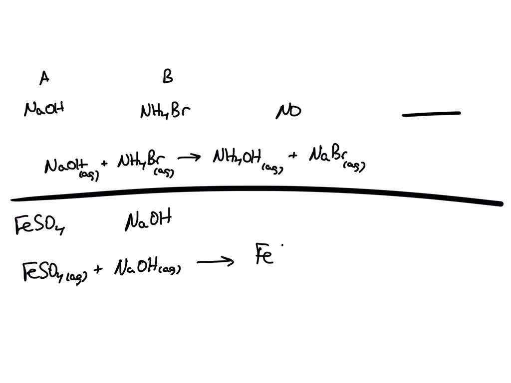 SOLVED Does a solution A solution B precipitate form when A and B are