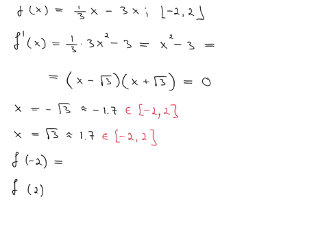 find-the-absolute-maximum-and-minimum-values-of-each-function-if-they-exist-over-the-indicated-int-9-25008