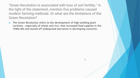 green-revolution-is-associated-with-loss-of-soil-fertility-in-the-light-of-the-statement-mention-five-problems-caused-modern-farming-methodsorwhat-are-the-limitations-of-the-green-revolution-45424
