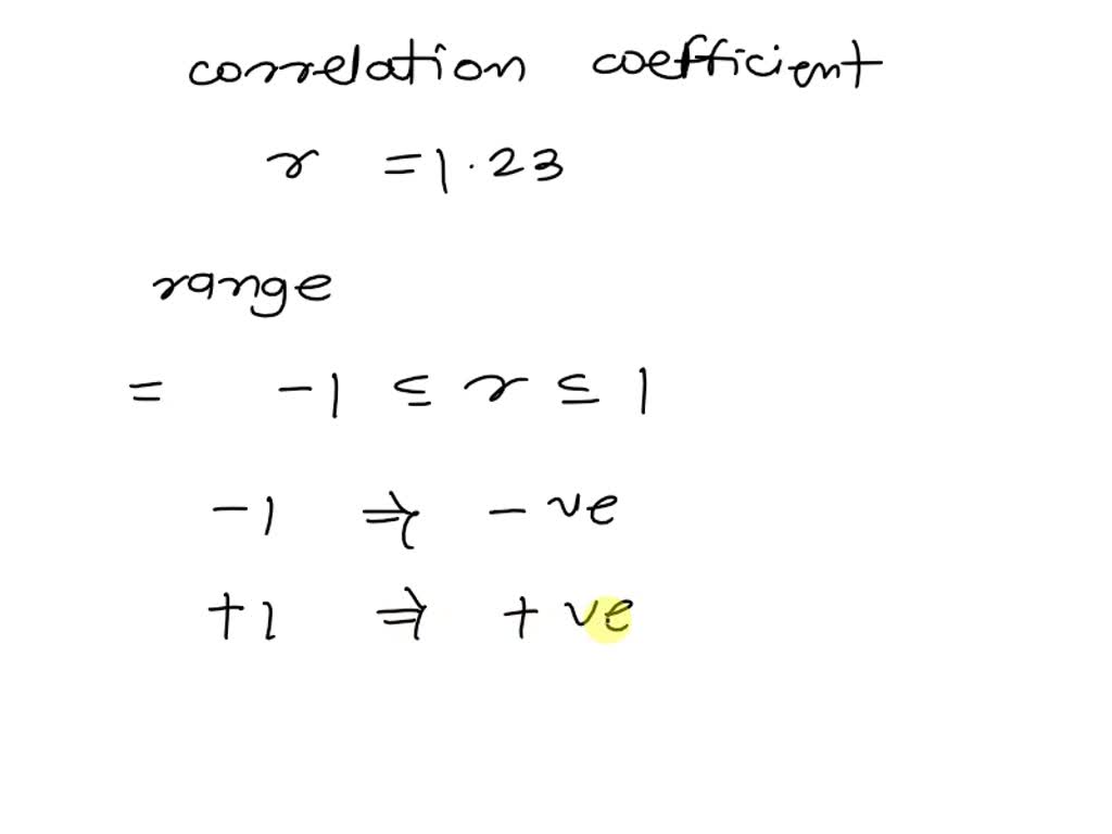 SOLVED: A researcher carefully computes the correlation coefficient ...