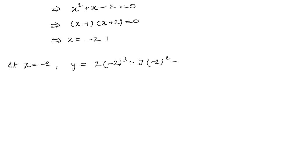 Solved Find The Points On The Curve Y 2x3 3x2 12x 1 Where The Tangent Is Horizontal