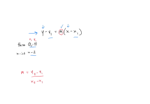 use-the-give-conditions-to-write-an-equation-for-the-line-in-point-slope-form-passing-through-2-3-with-x-intercept-2
