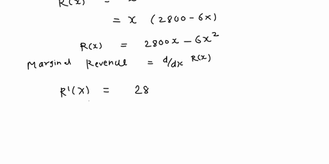 if-cx-15000-400x-12x2-0004x3-is-the-cost-function-and-px-2800-6x-is-the-demand-function-find-the-production-level-that-will-maximize-profit-hint-if-the-profit-is-maximized-then-the-marginal-77324