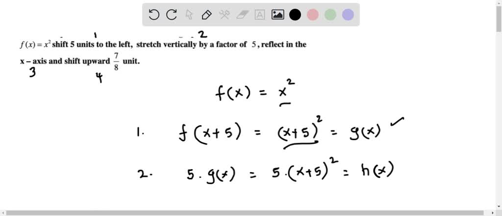 11) A) If F(x) = X^3 + 3x^2 + X - 7, Write The Transformed Function In 