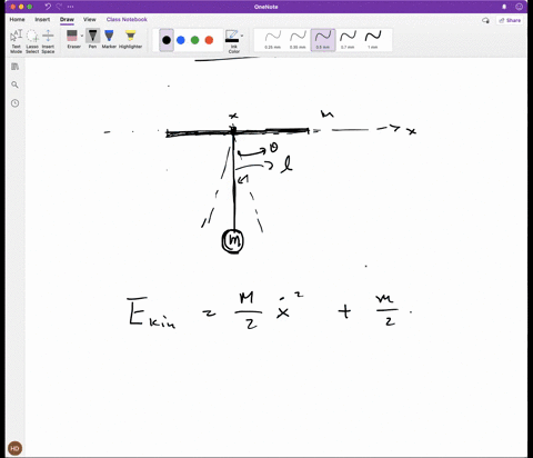 a-a-bob-of-mass-m-at-the-end-of-a-massless-rod-of-length-is-attached-to-a-support-with-mass-m-which-is-free-to-slide-along-a-line-in-the-x-direction-the-massless-rod-pivots-freely-about-the-83683