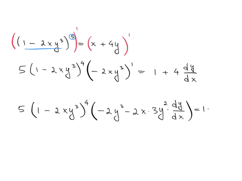 find-dydx-by-implicit-differentiation-1-2xy35-x4y-39026