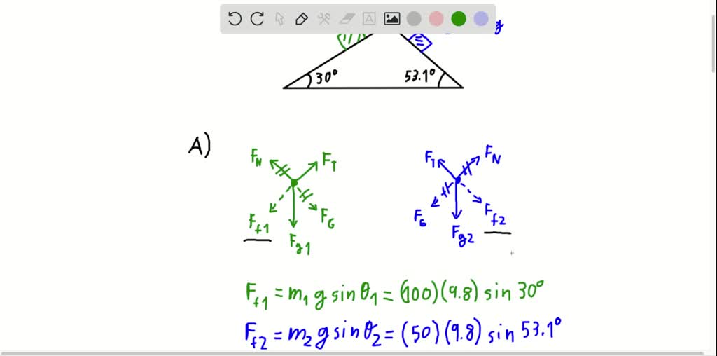 SOLVED: Two Blocks Connected By A Cord Passing Over A Small ...