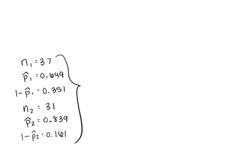 determine-whether-the-normal-distribution-can-be-used-to-compare-the-following-population-proportions-n137n137-n231n231-p-10649p10649-p-20839p20839-step-1-of-2-calculate-the-four-values-n1p-19955
