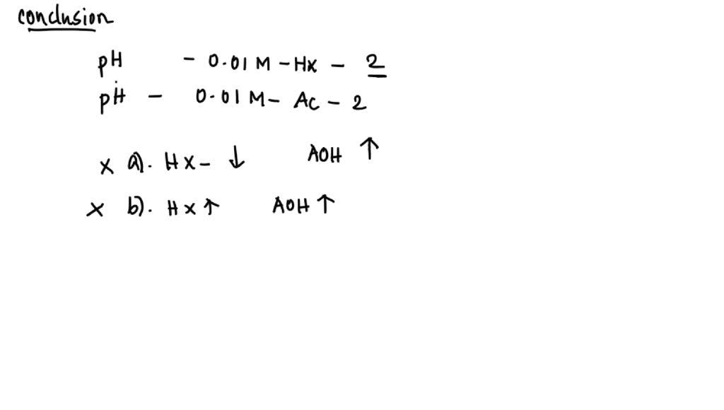 SOLVED 'multiple options please check all options The pH of a 0.01 M