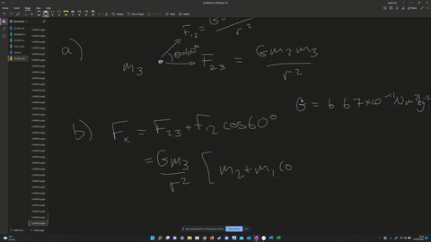 the-figure-shows-three-masses-mi-1kg-mz-2k8-and-m-3kb-a-3-points-draw-a-force-diagram-of-mass-m3-b-4-points-what-are-the-magnitude-and-direction-of-the-net-gravitational-force-exerted-on-mas-28537