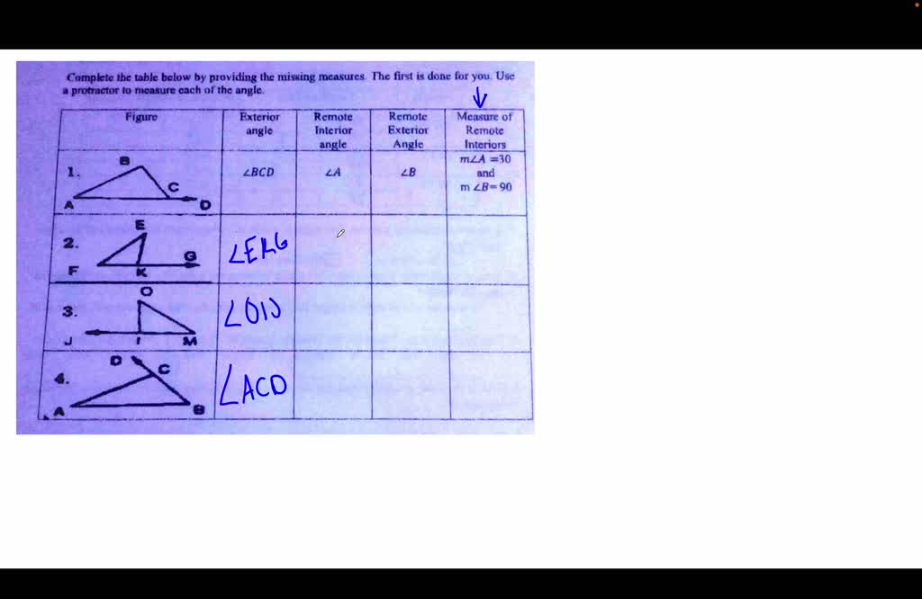 SOLVED 'Using your protractor, draw an angle BAC of measure 120degree