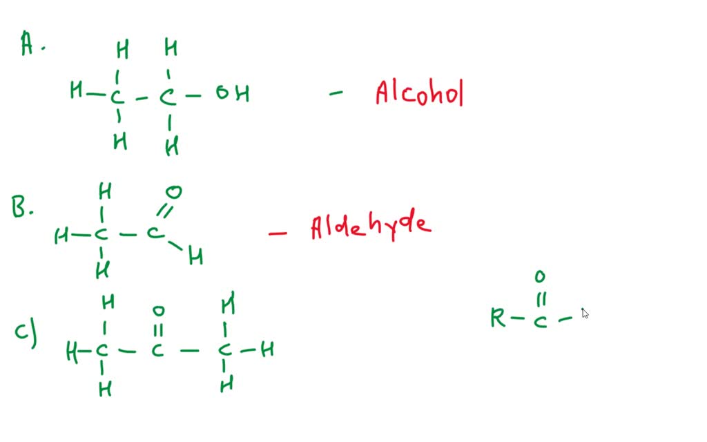 SOLVED: Which molecule (see attached) has a carbonyl functional group ...