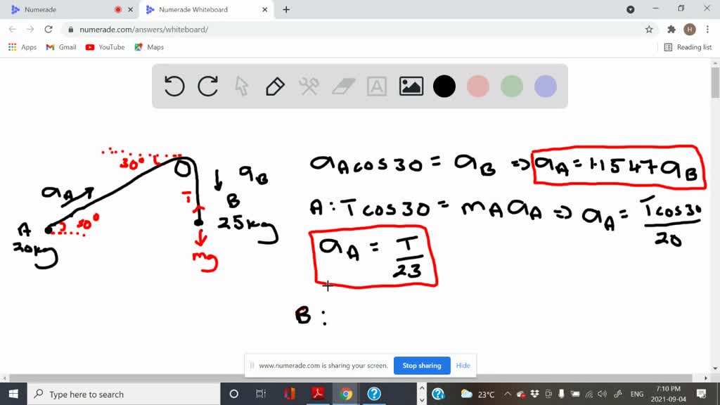 SOLVED: The two blocks are released from rest when r=0.8 m and θ=30^∘ ...