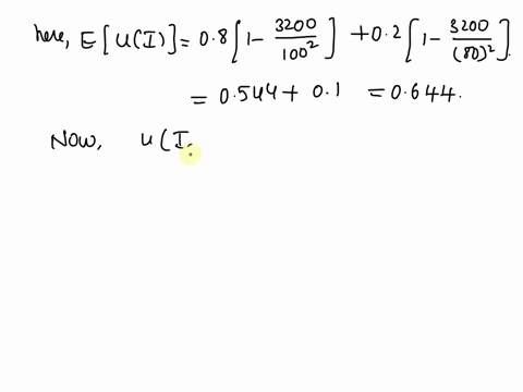you-are-a-risk-averse-decision-maker-with-a-utility-function-i1-3200i-2-where-i-denotes-your-income-expressed-in-thousands-your-income-is-100000-i100-however-there-is-a-chance-that-you-will-60612