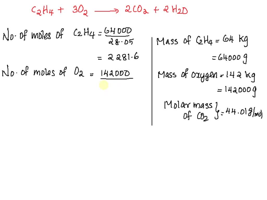 SOLVED Question 10 What mass of carbon dioxide is formed when 64