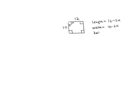 by-cutting-away-identical-squares-from-each-corner-of-a-rectangular-piece-of-cardboard-and-folding-up-the-resulting-flaps-an-open-box-can-be-made-if-the-cardboard-is-12-inch-long-and-10-inch-71081