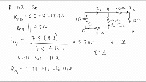 b-57-consider-the-circuit-shown-in-figure-21-47-find-the-current-through-each-resistor-using-a-the-rules-for-series-and-parallel-resistors-and-kirchhoffs-rules-62-0-75-12-q-15-v-11-q-19384