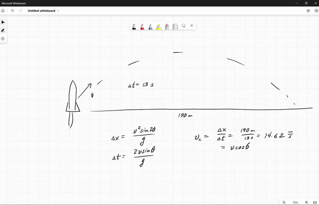A model rocket is launched from the ground. If it takes 13.0 s for the